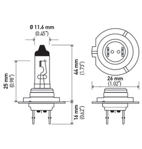 Hella Halogen H7 Bulb - 0