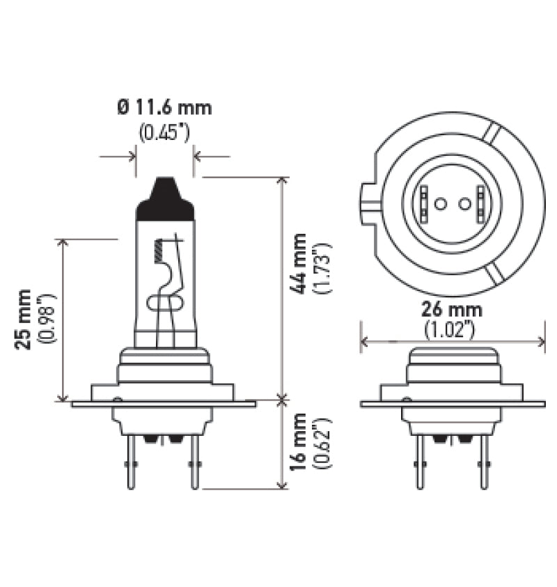 Hella Halogen H7 Bulb - 0