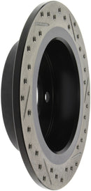 StopTech 14-15 Mini Cooper Base Slotted & Drilled Rear Right Rotor-2
