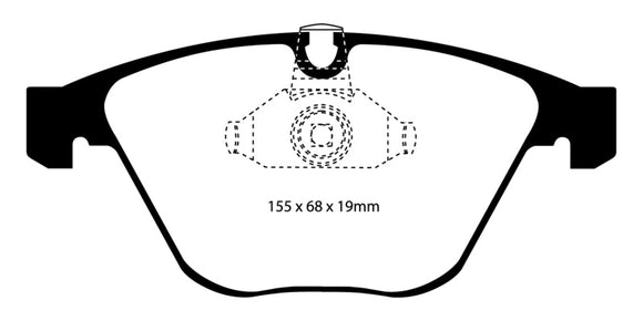 EBC 08-10 BMW M3 4.0 (E90) Yellowstuff Front Brake Pads