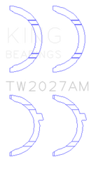 King Engine Bearings AUDI AAH, BUG, CCWA,CTBA Thrust Washer Set-2