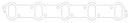 Cometic 1992+ Dodge 8.0L Viper .039in Fiber Intake Manifold Gasket-1