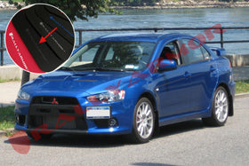 Rally Armor 08-17 Mitsubishi EVO X Black UR Mud Flap w/ Grey Logo - 0