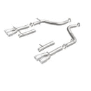 MagnaFlow Axle-Back, SS, 2.5in, Quad Split Rear 3.5in Tip 2015 Dodge Challenger 3.6L V6-26