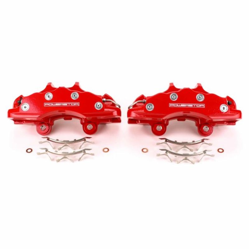 Power Stop 06-13 Chevrolet Corvette Front Red Calipers - Pair - 0