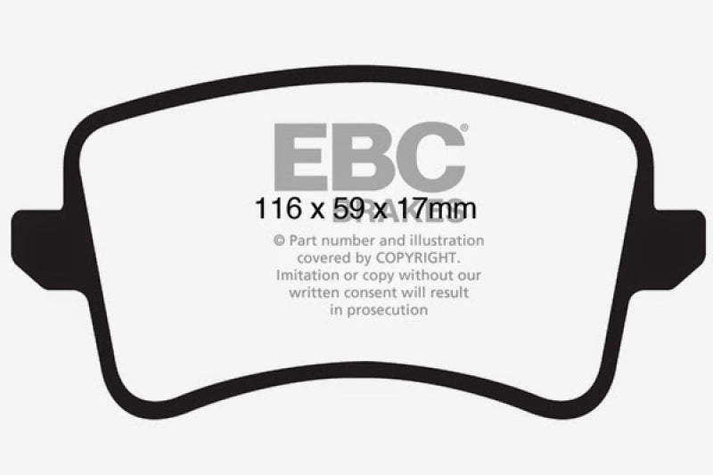 EBC 09-11 Audi A4 2.0 Turbo Greenstuff Rear Brake Pads - 0