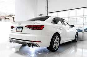 AWE Tuning Audi B9 S5 Sportback Track Edition Exhaust - Non-Resonated (Black 102mm Tips) - 0