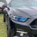 Oracle 15-17 Ford Mustang V6/GT/Shelby Dynamic DRL Upgrade w/ Halo Kit - ColorSHIFT - Dynamic-6