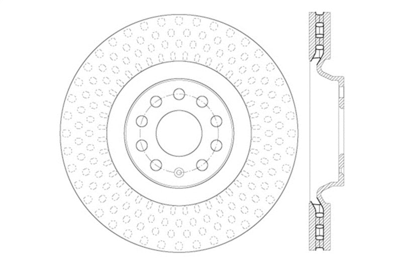 StopTech Slotted & Drilled Sport Brake Rotor - 0