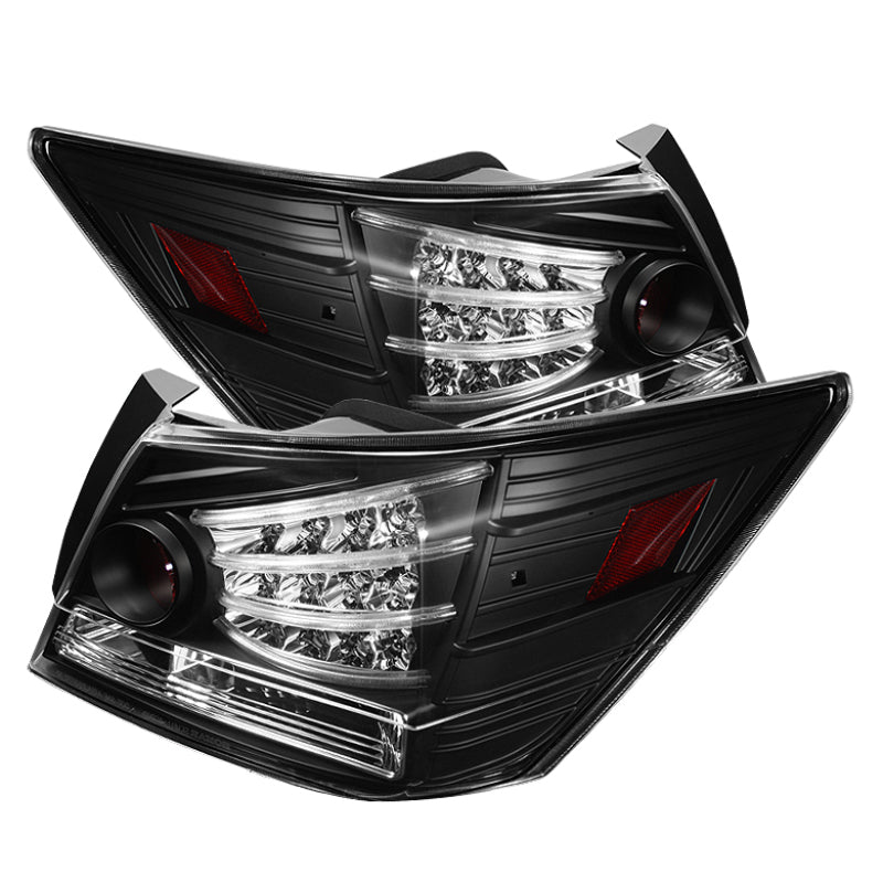 Spyder Honda Accord 08-12 4DR LED Tail Lights Black ALT-YD-HA08-4D-LED-BK - 0