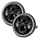 Oracle 07-18 Jeep Wrangler JK Switchback LED Halo Headlights - Amber/White - Switchback-17