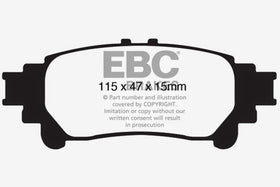 EBC 13+ Lexus GS350 3.5 RWD Ultimax2 Rear Brake Pads - 0