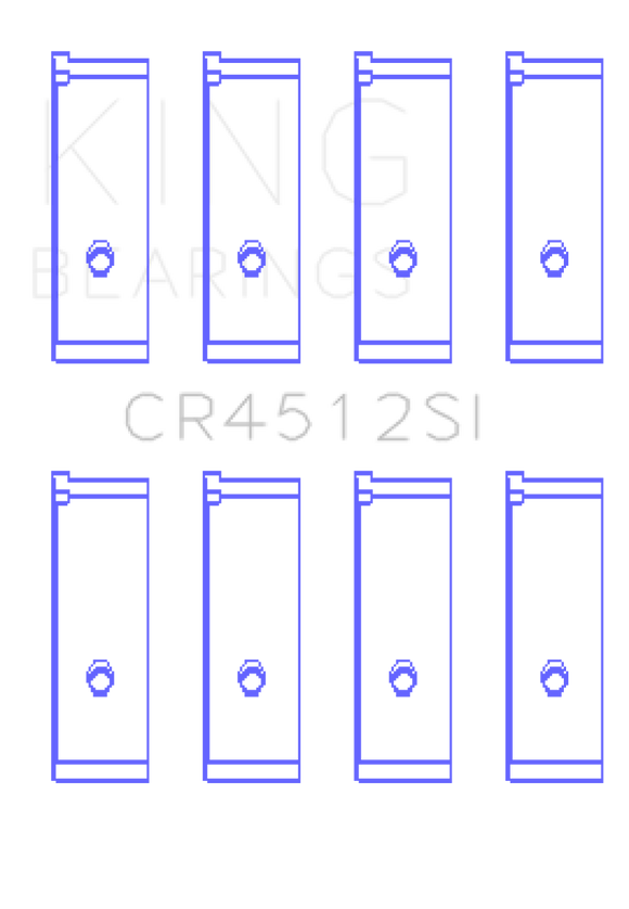 King Engine Bearings Honda D17A1/2 Rod Bearing Set - Size STD