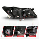 ANZO 2011-2013 Kia Optima Projector Headlights w/ Halo Black (CCFL)-10