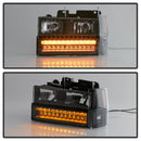 xTune 92-94 Blazer Full Size Corner/LED Bumper Headlights Black HD-JH-CCK88-LED-AM-BK-SET-11