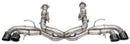 Corsa 20-25 Corvette C8 3in Xtreme Cat-Back Exhaust 4.5in Blk Quad Tips - Integrates stock AFM Valve-3