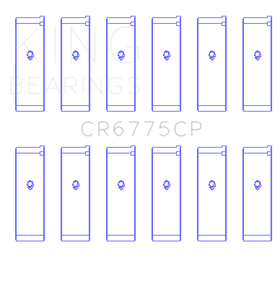 King Engine Bearings 01-06 Nissan 3.5L VQ35DE Connecting Rod Bearing Set (6 Pairs) - 0