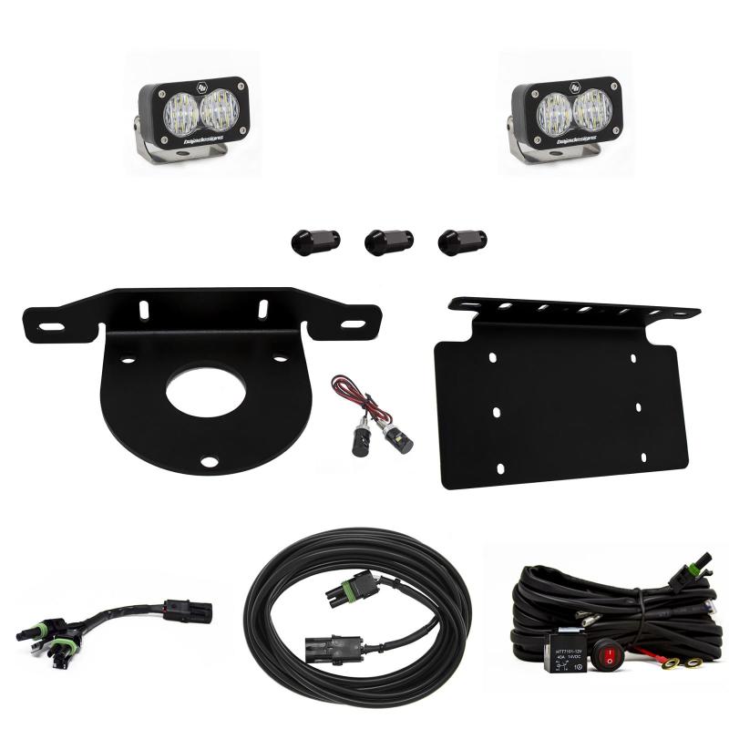 Baja Designs 2021+ Ford Bronco Dual S1 Sport W/C Reverse Kit w/Lic Plate w/Upfitter - 0