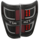 ANZO 2009-2013 Ford F-150 LED Taillights Black-2