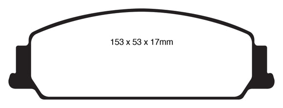 EBC 08-10 Pontiac G8 3.6 Yellowstuff Front Brake Pads