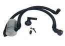 J&L 11-17 Ford F-150 5.0L / 11-14 Ford F-150 6.2L Driver Side Oil Separator 3.0 - Clear Anodized-1