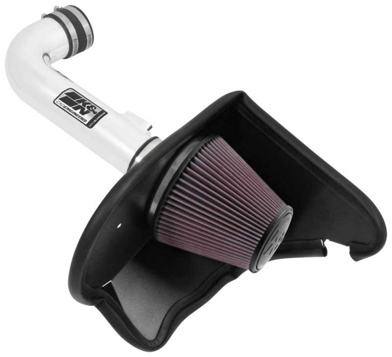 K&N 16-17 Chevy Camaro 3.6L Silver Typhoon Short Ram Intake - 0