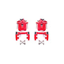 Power Stop 00-06 Audi TT Quattro (w/Non Vented Rotors Only) Rear Red Calipers w/Brackets - Pair-1