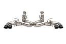 Corsa 2020-2025 Corvette C8 3in Valved Cat-Back 4.5in Blk Quad Tips - Fits Factory NPP Exhaust w/AFM-1