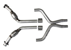 BBK 11-14 Mustang 3.7 V6 High Flow X Pipe With Catalytic Converters - 2-1/2 - 0