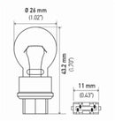 Hella Bulb 3157 12V 27/7W W2.5x16q S8-6
