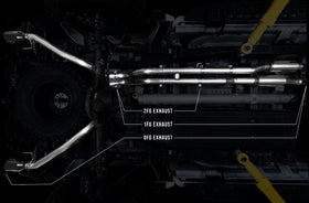 AWE Tuning 2017+ Ford Raptor 1 FG Resonated Performance H-Pipe - 0
