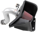 K&N 69 Series Typhoon Performance 13 Chrysler/Dodge 200/Avenger 2.4L Silver Cold Air Intake Kit-2