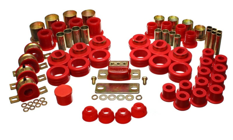 Energy Suspension 81-87 Chevy/GMC 2WD 1/2 Ton PickUp Red Hyper-flex Master Bushing Set - 0