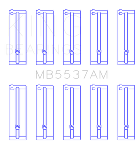 King Ford/Kia/Mazda DOHC 16 Valve/SOHC 8 Valve/SOHC 16 Valve (Size STD) Main Bearing Set - 0