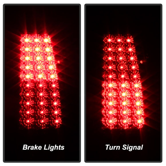 xTune Chevy Silverado 1500/2500/3500 99-02 LED Tail Lights Red Clear ALT-ON-CS99-LED-RC