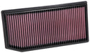 K&N 2019 Mercedes Benz E350 L4-2.0L F/I Replacement Drop In Air Filter-1
