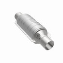 MagnaFlow Univ Cat Conv 2in Inlet/Outlet Ctr/Ctr Round 11in Body L x 5.125in W x 15in Overall L-21
