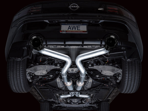 AWE Tuning 2023 Nissan Z RZ34 RWD Track Edition Cat-Back Exhaust System w/ Diamond Black Tips