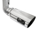 aFe Atlas Exhaust 4in DPF-Back Exhaust Aluminized Steel Polished Tip 11-14 ford Diesel Truck V8-6.7L-5