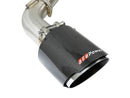 aFe POWER Takeda 2.5in 304 SS CB Exhaust w/ Carbon Fiber Tips 17-19 Infiniti Q60 V6-3.0L (tt)-6