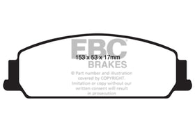 EBC 08-10 Pontiac G8 3.6 Redstuff Front Brake Pads - 0