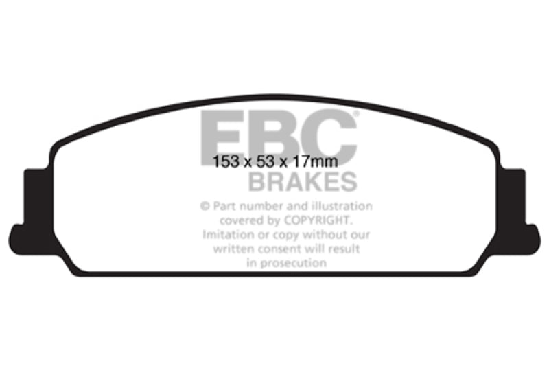 EBC 08-10 Pontiac G8 3.6 Redstuff Front Brake Pads - 0