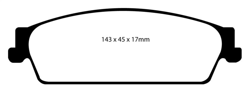 EBC 09-14 Cadillac Escalade 6.0 Hybrid Greenstuff Rear Brake Pads - 0