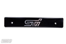 Turbo XS 15-17 Subaru WRX/STi Billet Aluminum License Plate Delete Black Machined STi Logo-1