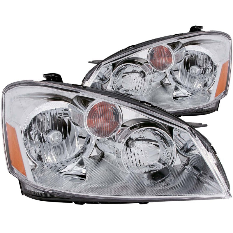 ANZO 2005-2006 Nissan Altima Crystal Headlights Chrome - 0