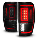 ANZO 19-22 Ford Ranger Full LED Taillights w/ Lightbar Sequential Signal Black Housing/Smoke Lens-8