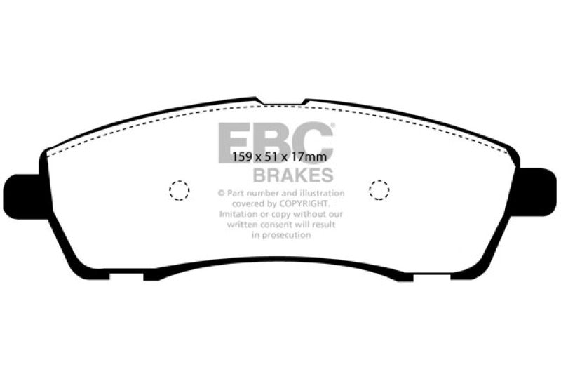 EBC 00-02 Ford Excursion 5.4 2WD Extra Duty Rear Brake Pads - 0