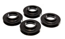 Energy Suspension 97-06 Jeep Wrangler TJ / 84-01 Cherokee Black Fr/Rear Coil Lift Isolator Set of 4-1