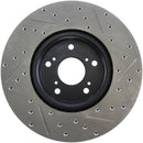 StopTech 04-08 Acura TL (Brembo Caliber) SportStop Slotted &amp; Drilled Right Front Rotor-8