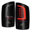 ANZO 2002-2006 Dodge  Ram 1500 LED Tail Lights w/ Light Bar Black Housing Smoke Lens-4
